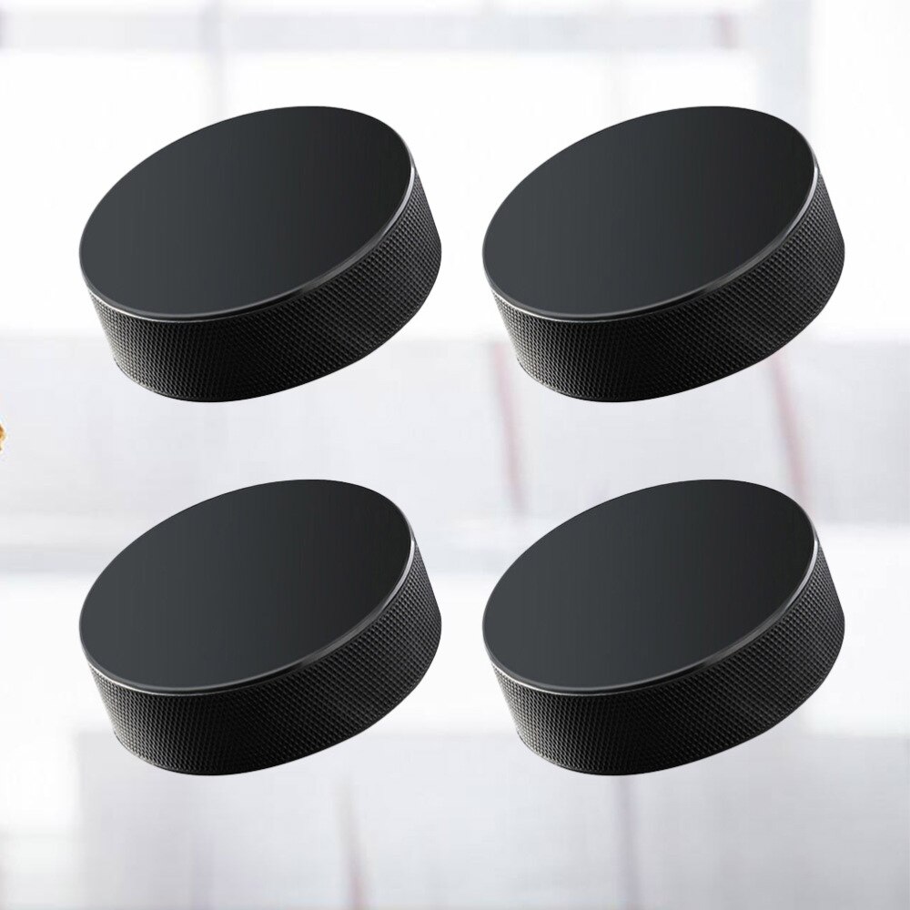 6 Pcs Professional Rubber Ice Hockey Pucks - Standard Hockey Balls for Practice Training Game