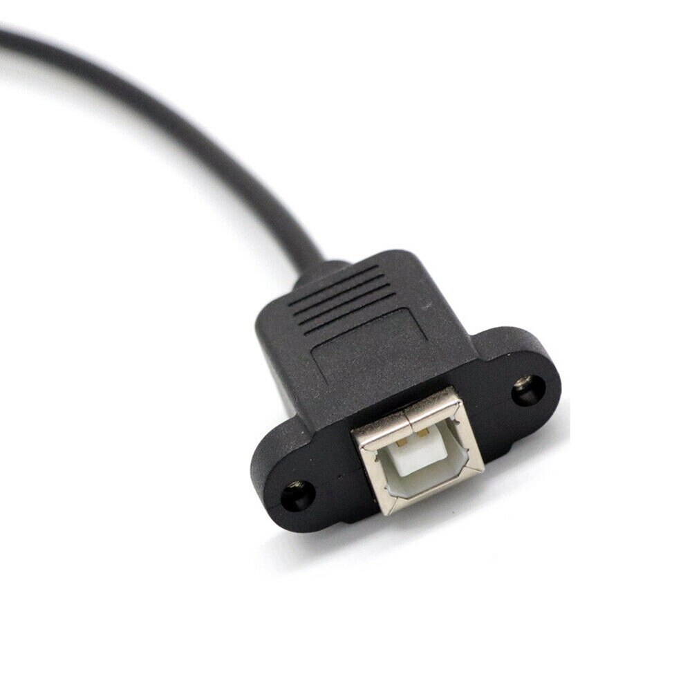 50 CM Mini USB 5 Pin Male to USB 2.0 B Jack Female Socket Printer Panel Mount Cable