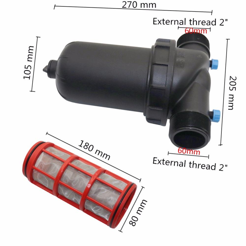 1-1/2 zoll 1-1/4 Zoll 2 Zoll 120 Gittergewebe Bildschirm Filter Garten Tropf Bewässerung Brunnen Werkzeuge Bewässerung Sprinkler Netz Filter 1 Stck: 2 Zoll
