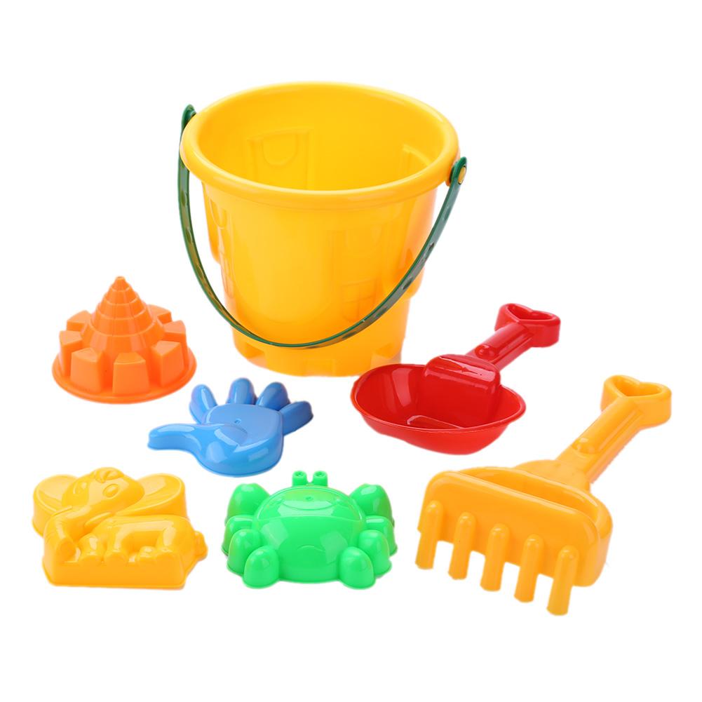 7 stk/sett baby barn strand sand leke leker bøtte spade lot som leke leker sand strand spade leker barn farget plast spade: Default Title