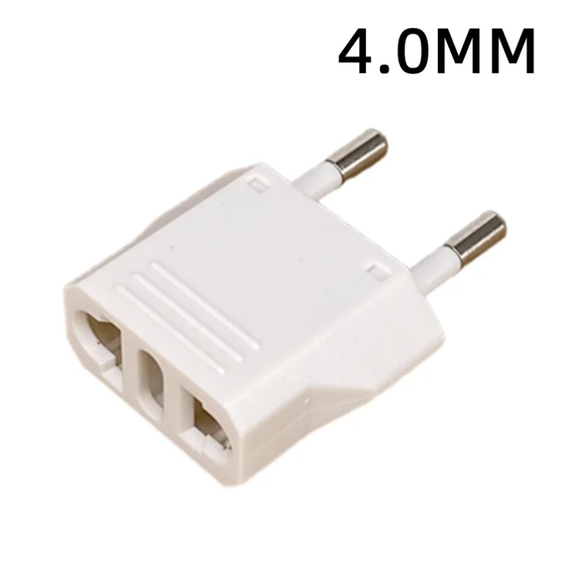 EU Stekkeradapter - 3 Stopcontacten - 10A 110-265V - Overspanningsbeveiliging - Universele Reisomvormer: Hemelsblauw / Stekker