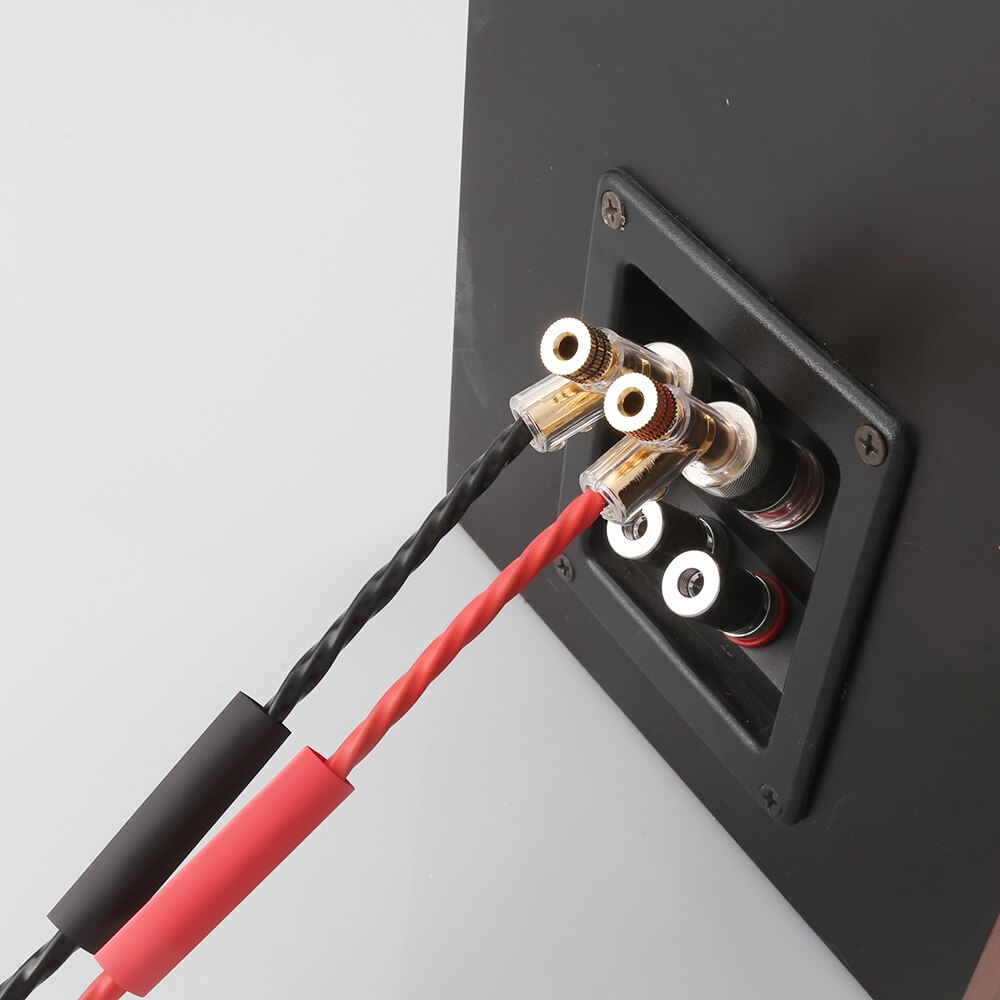 Banană cu blocare de înaltă performanță 45 grade 24k conectori banane audio placați cu aur