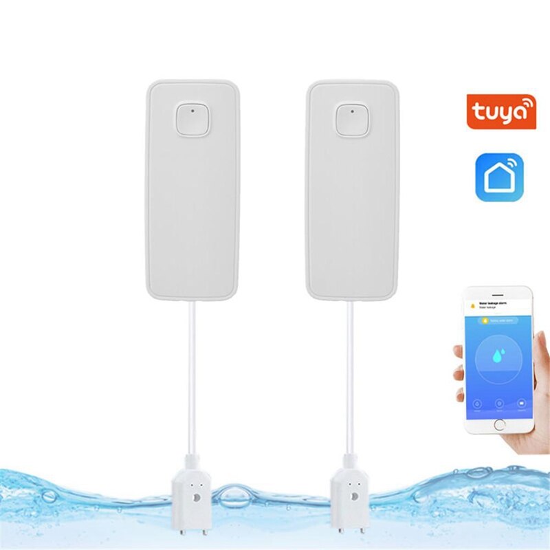 Smart WIFI Water Leak Sensor Alarm Tuya App Control Home Security System Independent Overflow Water Leak Sensor