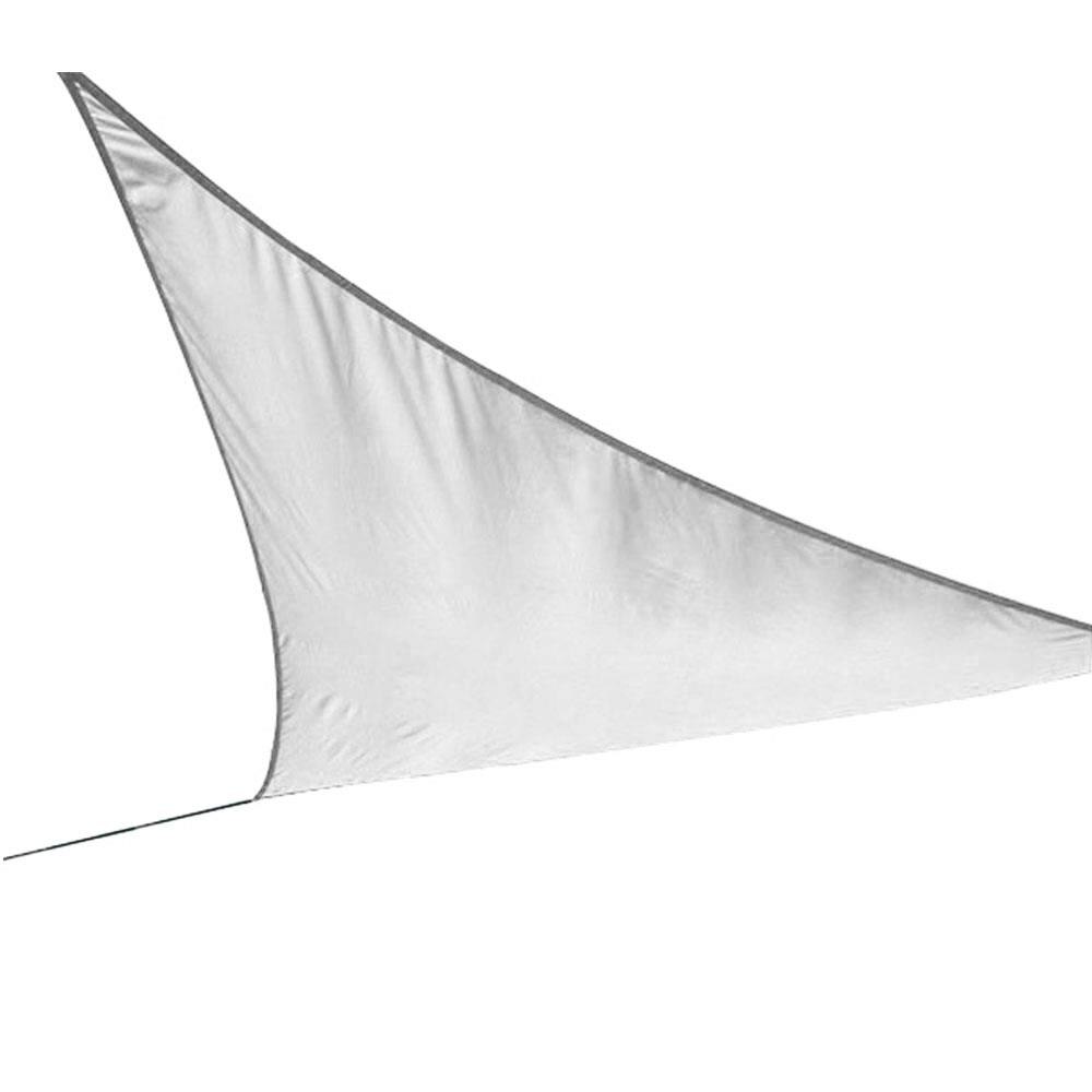 Vela de sombra portátil para exteriores, dosel práctico a prueba de humedad, toldo de tela Oxford para acampada, duradero: White