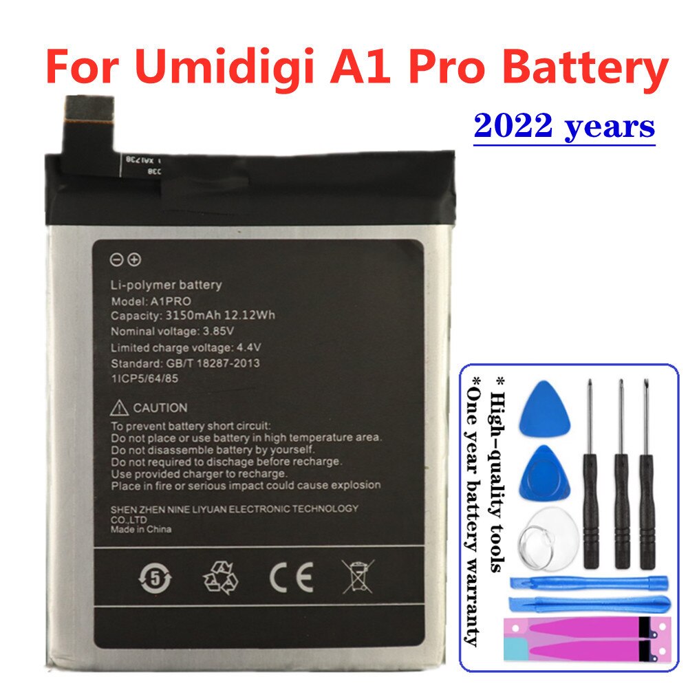 Original Battery For UMI Umidigi F1 Play F2 A9 / A7 / A5 / A3 / A1 Pro Z2 Z Touch One Max One Pro Power 3 S2 Pro Lite S3 Pro: Umidigi A1 Pro