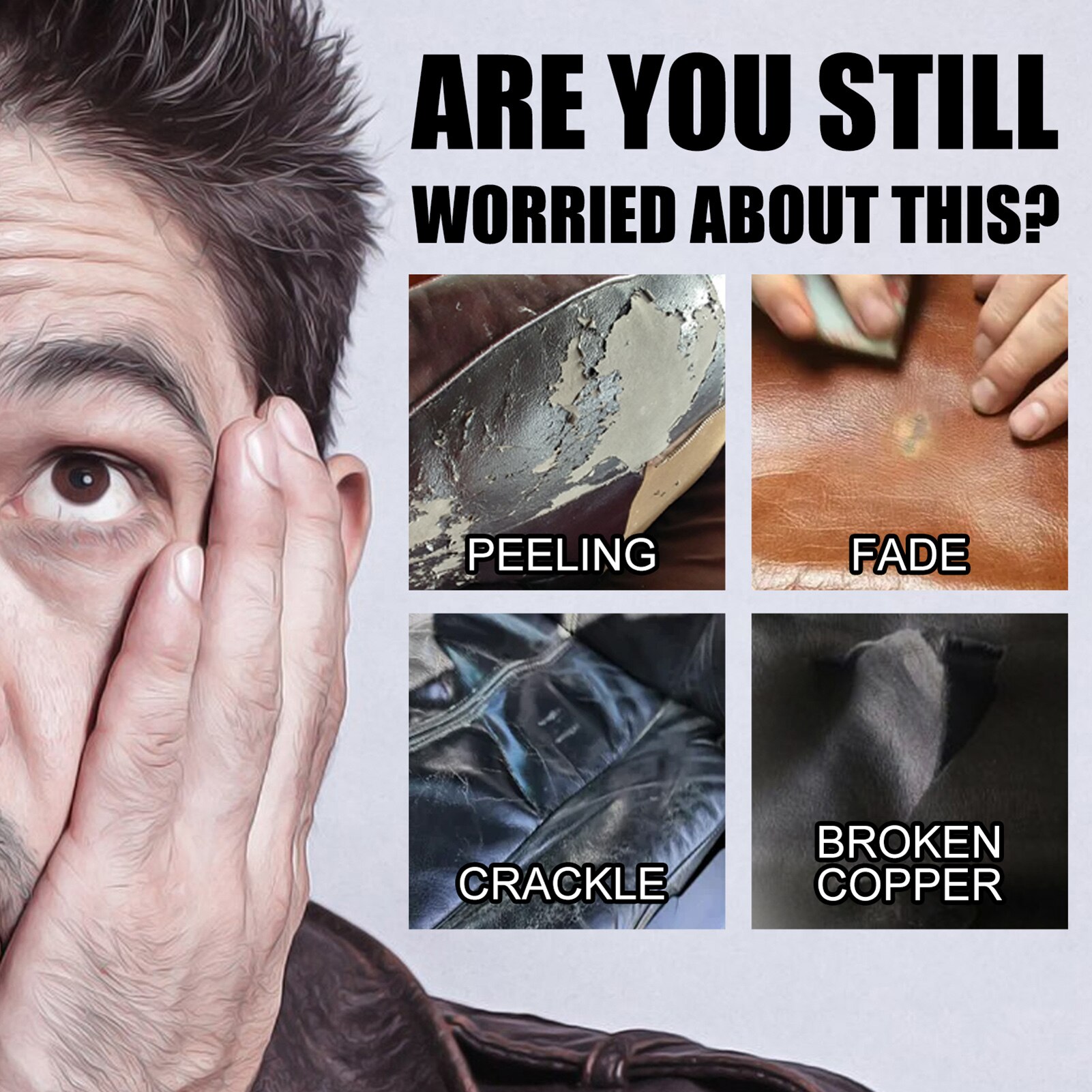 Líquido para reparación de cuero, productos de cuero, para asiento de coche, sofá, arañazos, grietas, Rip Care Repair P7Ding