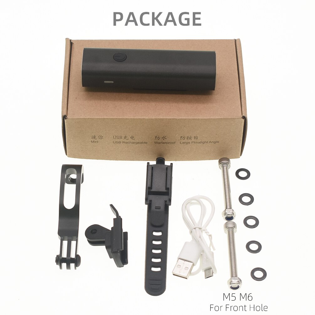 TWTOPSE-Luz para bicicleta plegable, lámpara de 400 lúmenes con estante para Brompton 3, SIXTY PIKES Dahon Tern Crius, resistente a la lluvia, con USB: Default Title