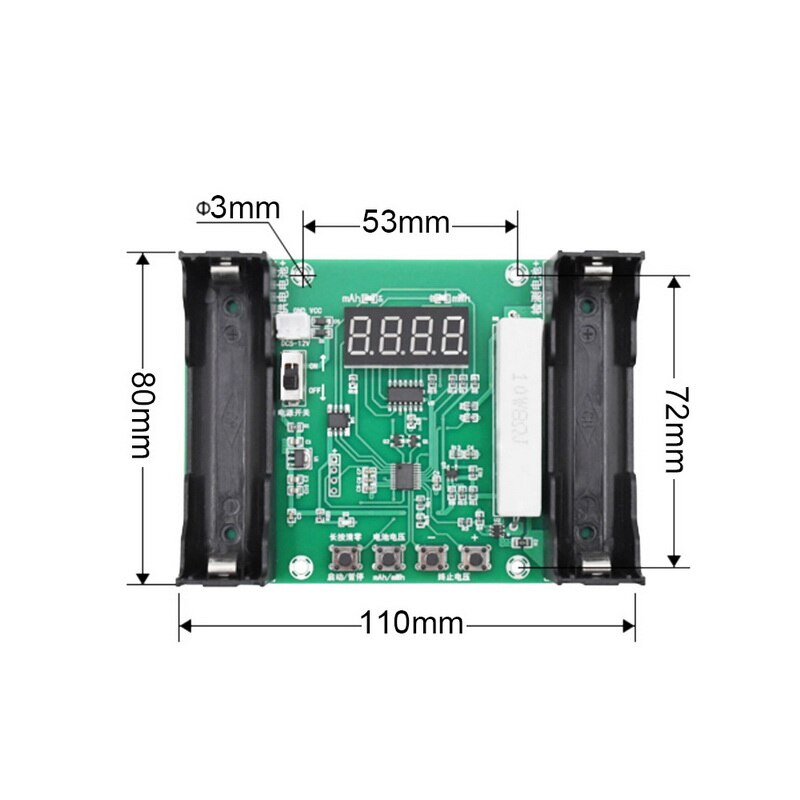 Digital Lithium Battery Capacity Tester Checkered Load Display Check AAA AA Button Cell Universal Test Battery Monitor