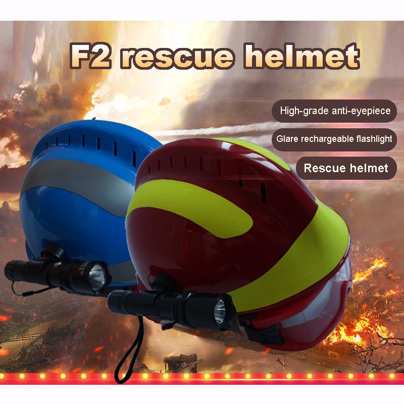 Unisex Durable Disaster Relief Rescue Helmet for Firefighter Worker Construction Safety Supplies casco de seguridad construccion