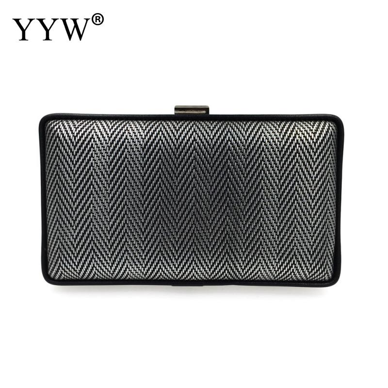 Green Weave Clutch Bag Met Ketting Vrouwelijke Handtas Vintage Pochette Femme Bruiloft Clutch Bags Voor Vrouwen Crystal Bolso Mujer: black