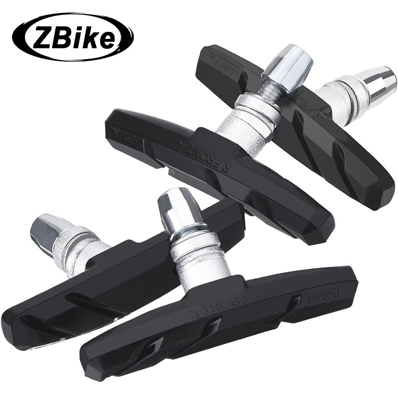 2pc sykkelbremseklosser sykkel sykkel v bremseklosser sko blokker gummi friksjon felgbrems mtb vei stum sykkel bremseklosser