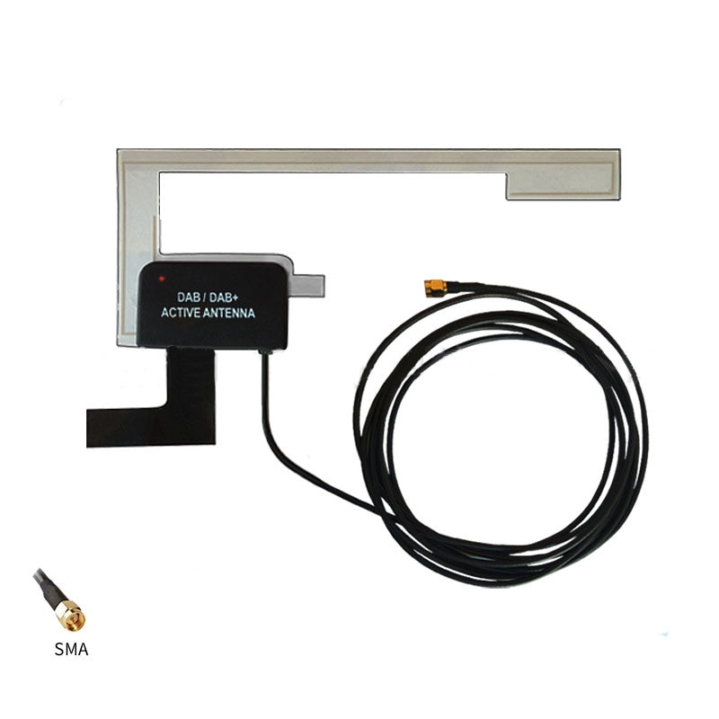 Auto Universal SMA Plug DAB DAB + Digitale Stereo Radio Antenne Antenne Antenne Glas Mount