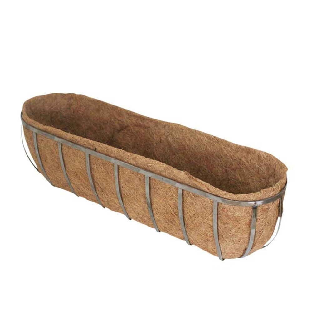 Jardinière de remplacement en forme de demi-lune, doublure Extra épaisse suspendue en Fiber de cacao, Pot de fleur de café, décoration de maison