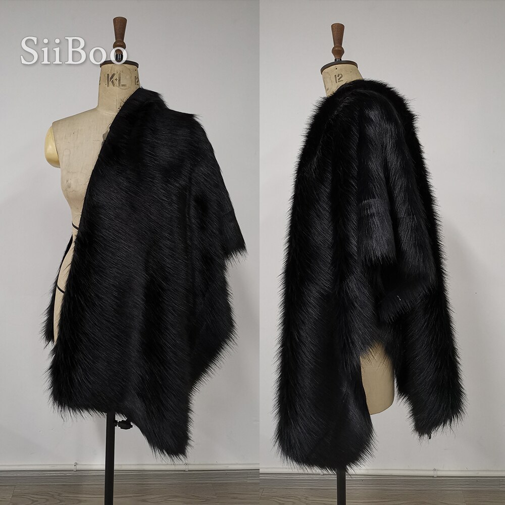 Amerikaanse Stijl 5 Cm Pluche Faux Fur Stof Voor Winterjas Vest Stadium Decor Diy Stof Tissue 150*50cm 1 Pc SP3913