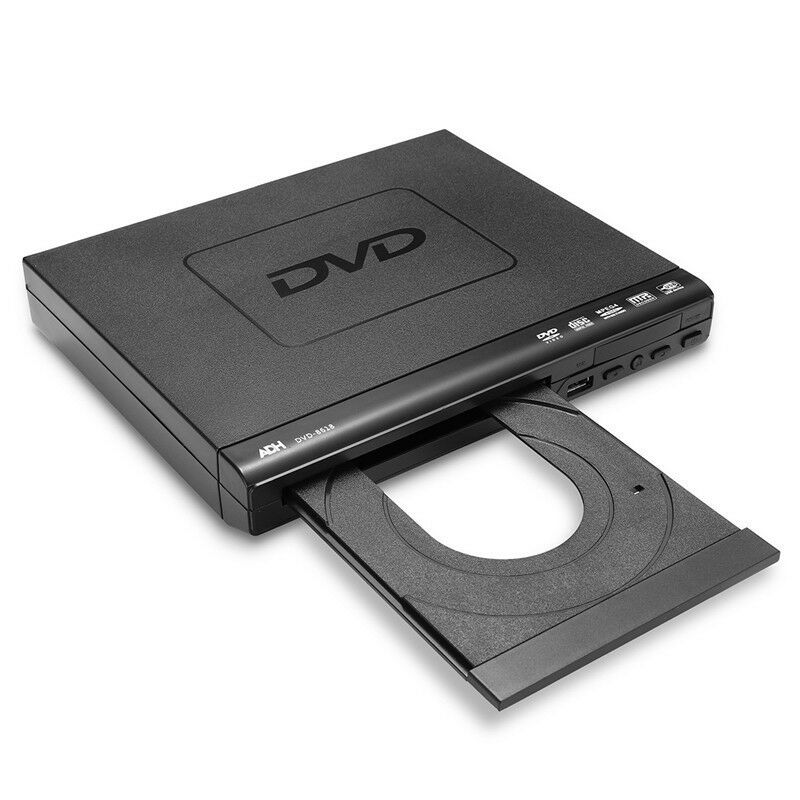 Reproductor de DVD portátil para TV Puerto USB compacto Multi región DVD/SVCD/CD/reproductor de disco con Control remoto, no soporte HD