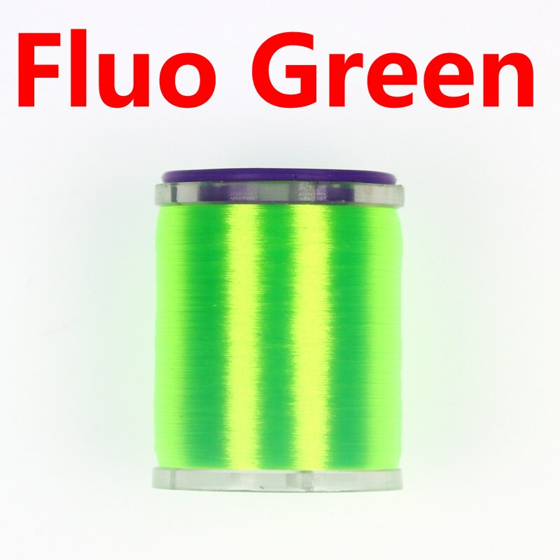 Wifreo 75D Fijne Hoge Treksterkte Vliegbindset Draad Met Standaard Spoel Spool Waxed Koppelverkoop Draad Voor Nimf Droog Natte Vliegen: Fluro Green