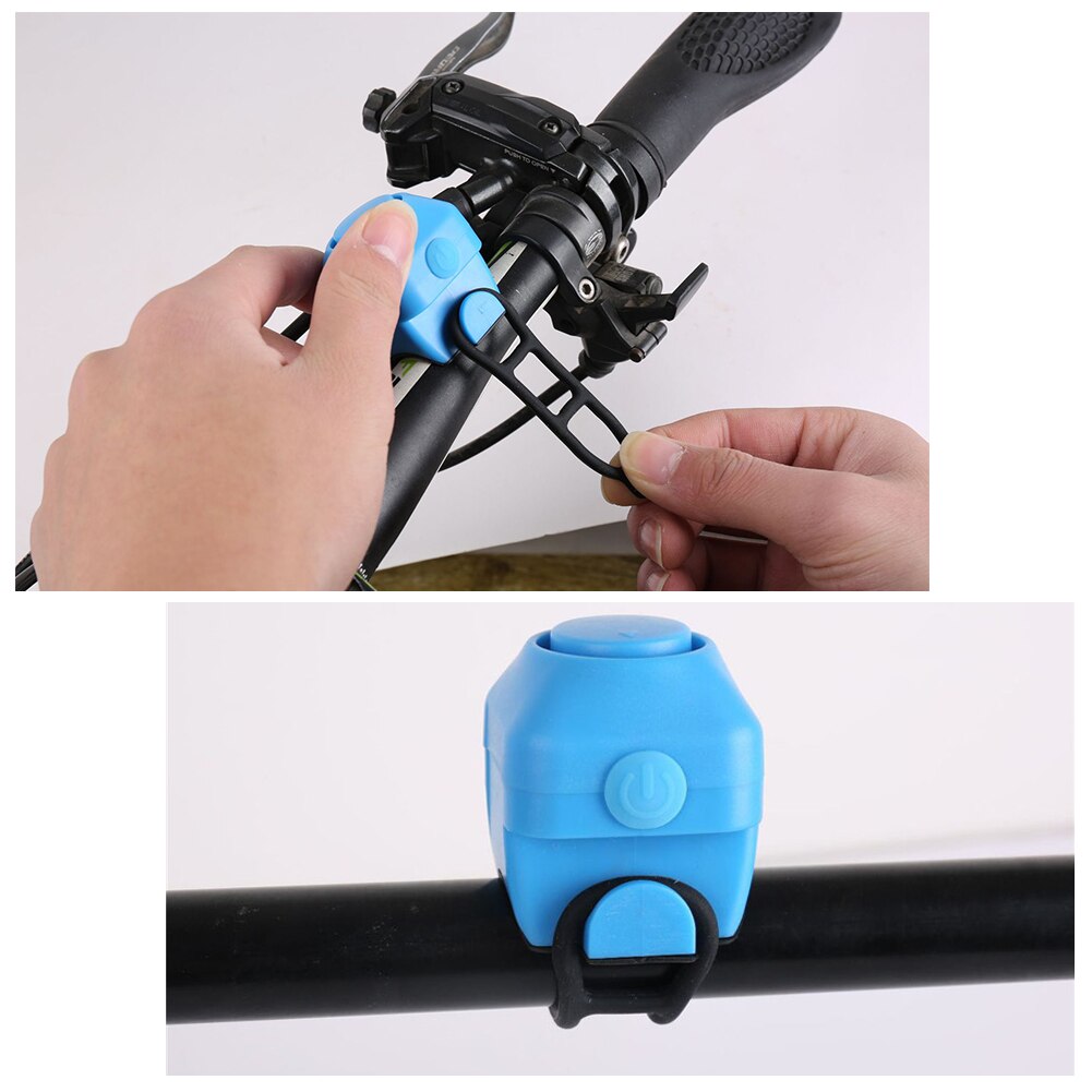 130db slitstark cykelklocka varningssäkerhetscykelhandtag metallringklocka mini elektrisk hornhandtag larmcykeltillbehör