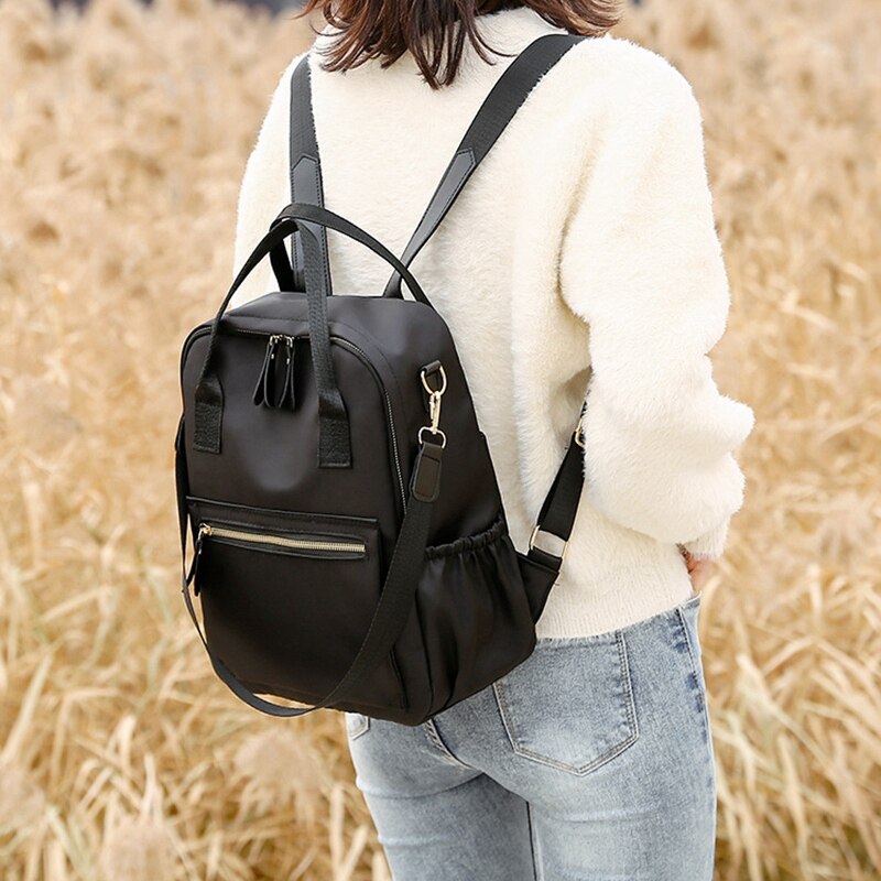 Women's Simple Backpack Wild Large Capacity Oxford Backpack