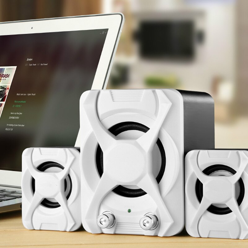High Power 3D Stereo Subwoofer 2.1 PC Speaker Draagbare bass Muziek DJ Soundbar TV USB Computer Speakers Voor laptop Telefoon TV