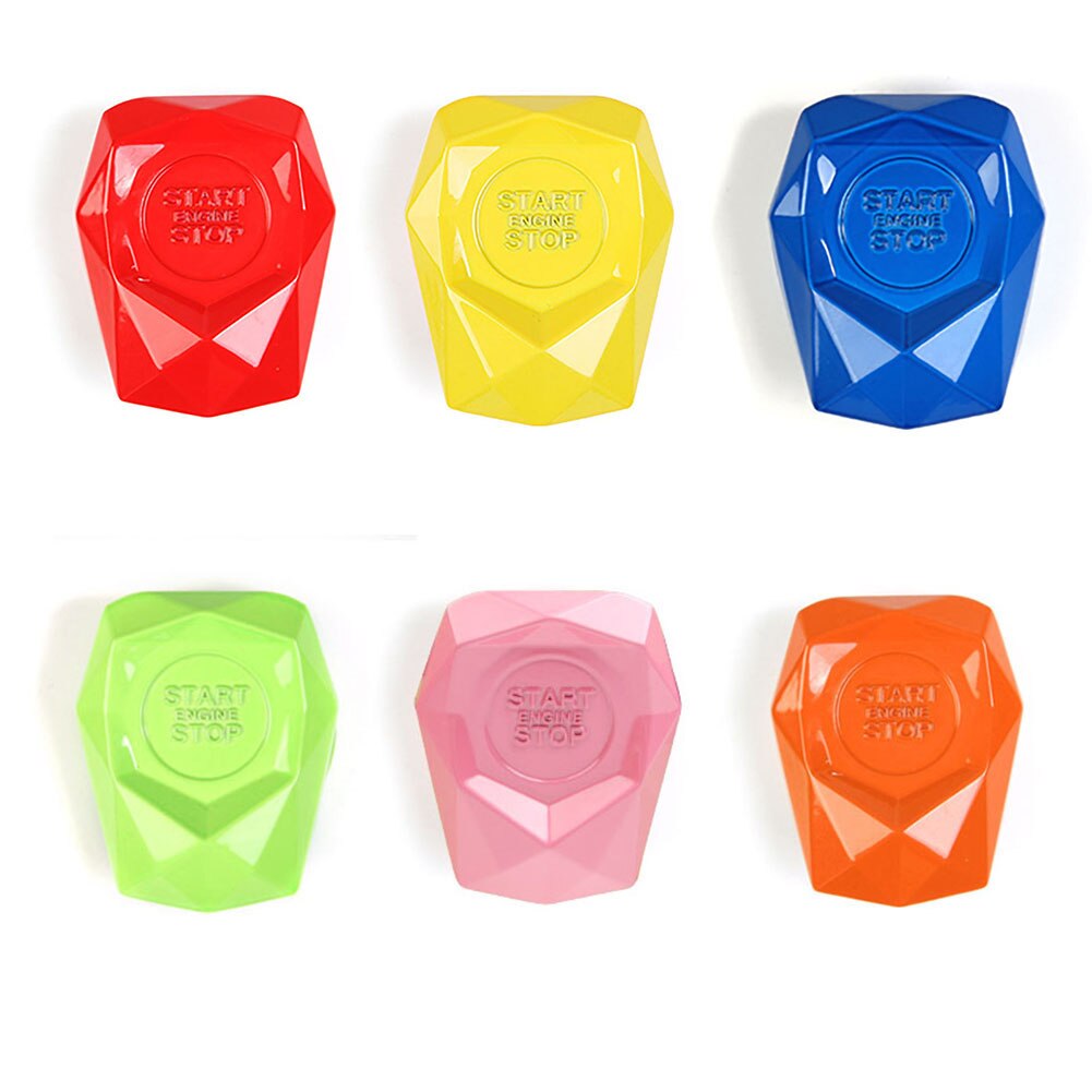 Auto Contactslot Bescherming Cover Stickers Startknop Decoratie Cap Met Deksel Keyless Knop Gemodificeerde Auto Interieur Styling