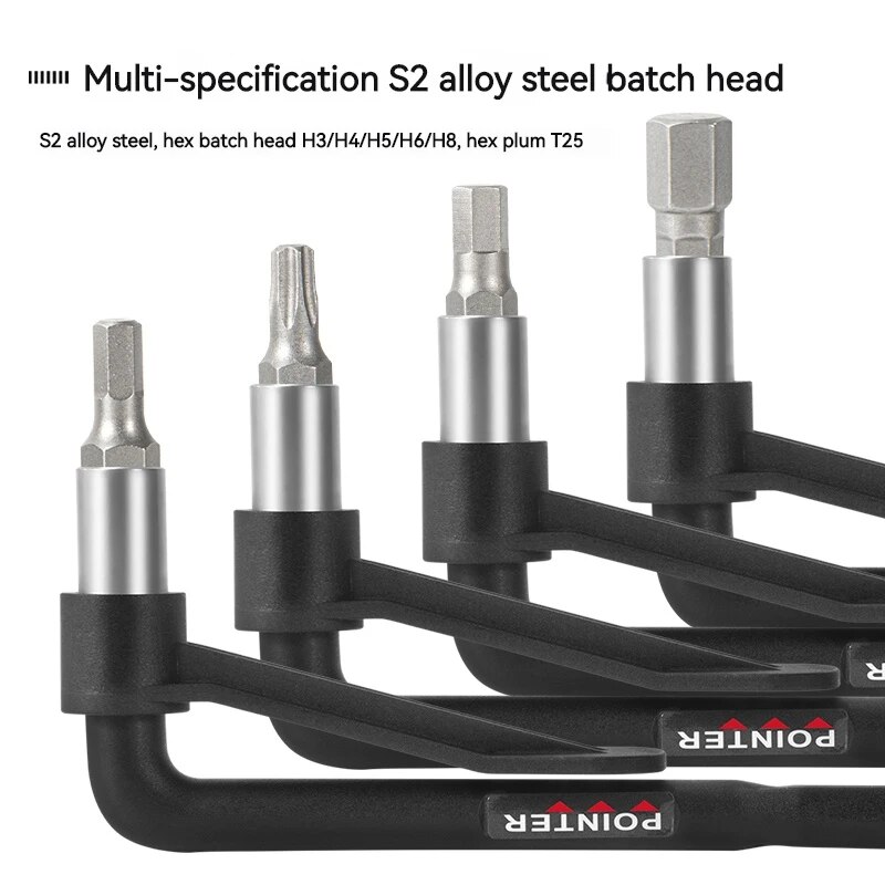 ENLEE-llave dinamométrica para bicicleta con juego de puntas, herramienta portátil pequeña para bicicleta de montaña y carretera, llave Allen, Kit de reparación de bicicletas