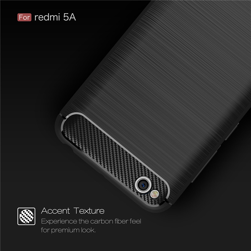 Voor Xiaomi Redmi 5A Case Siliconen Koolstofvezel Zware Schokbestendig Volledige Protector Ingericht Soft Tpu Case Voor Xiaomi Redmi 5A cover