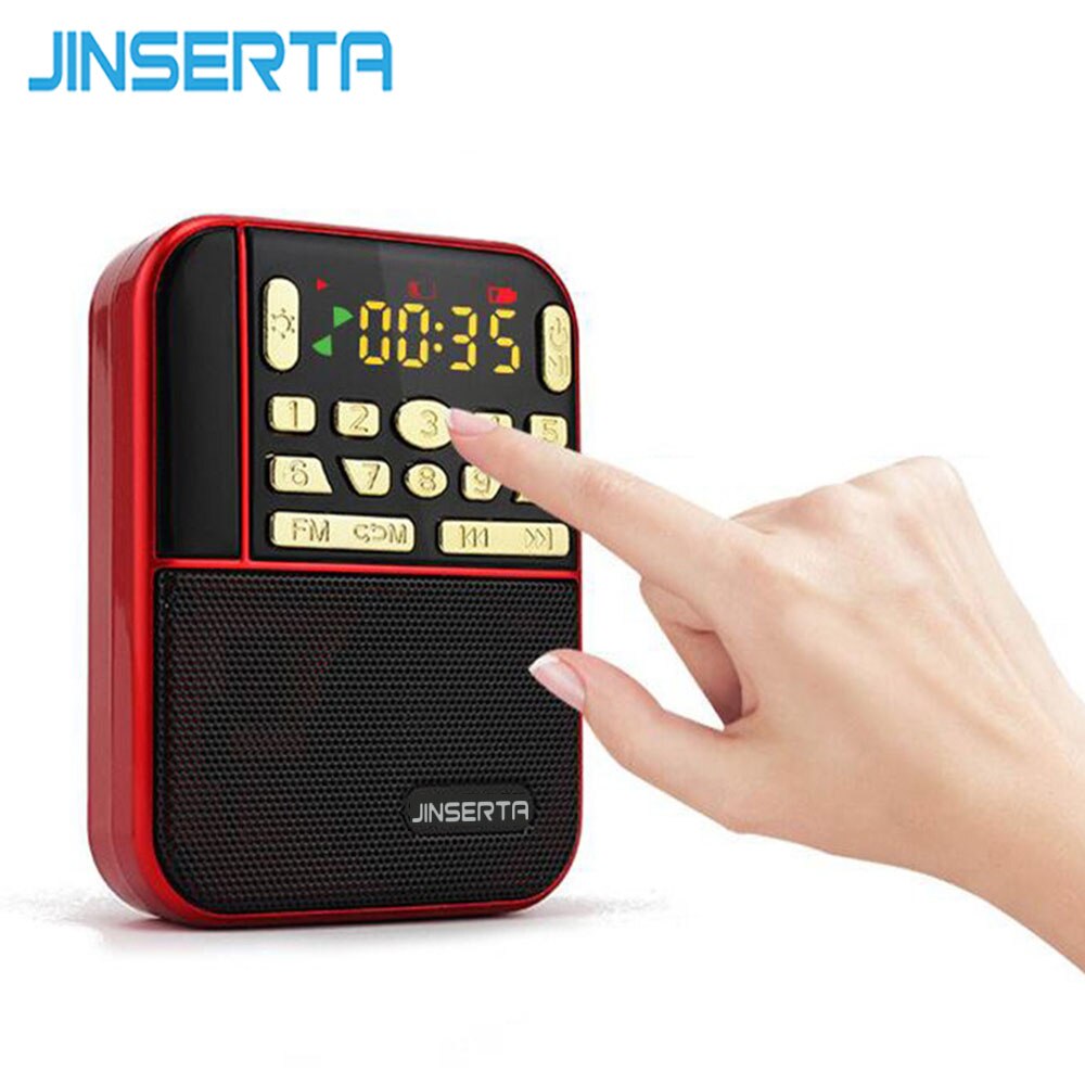 Jinserta Mini Fm Pocket Stereo Radio Draagbare Mic Vicedeal