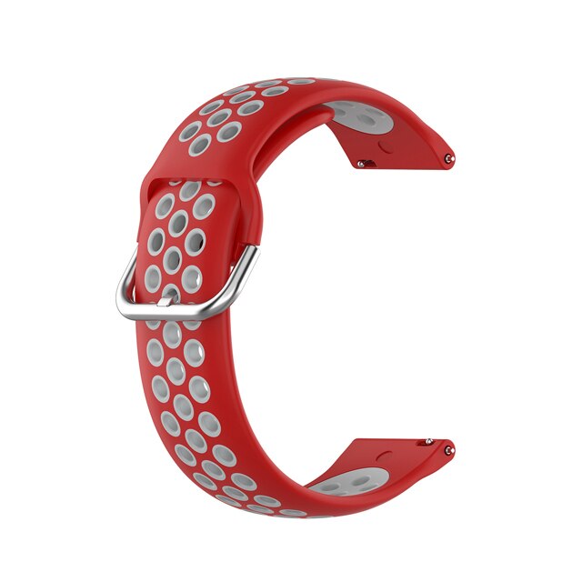 Bracelet de Sport en Silicone pour montre Garmin Forerunner 55, à dégagement rapide, accessoires de montre intelligente: Red Gray