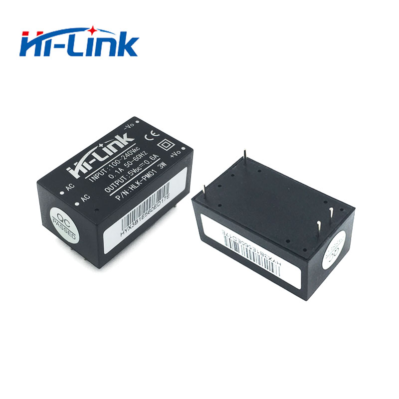 10 Stks/partij Hi-Link Ac Dc 5V 3W Mini Voeding Module 220V geïsoleerde HLK-PM01