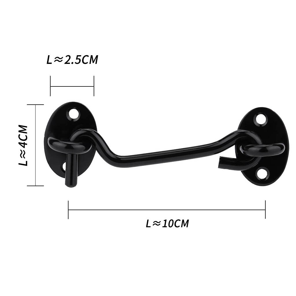 Door Security Slide Lock Refrigerator Lock Barn Door Freezer Lock Heavy Duty Solid Thicken Gate Door Sliding Lock Add Security