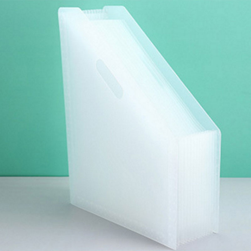 Bureau Bestand Map Document Papier Multilayer Uitbreiden Organizer Opslag Houder Document Case: WHITE