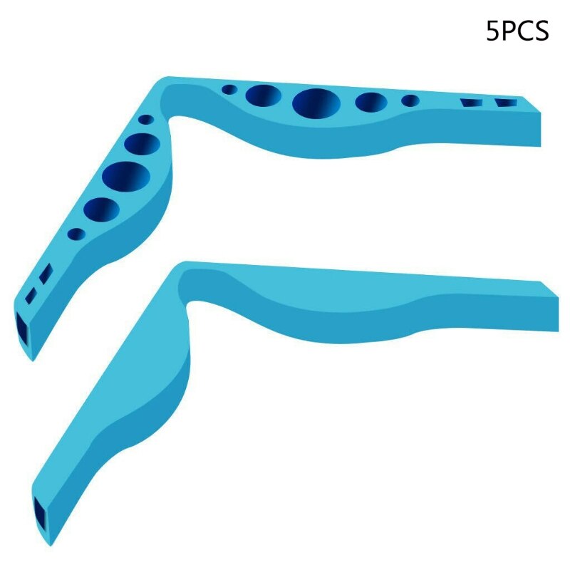 5Pcs Fog Gratis Accessoire Neusbrug Voor Maskers Voorkomen Brillen Beslaan Voor Mannen Vrouwen 6 Kleuren: Blue