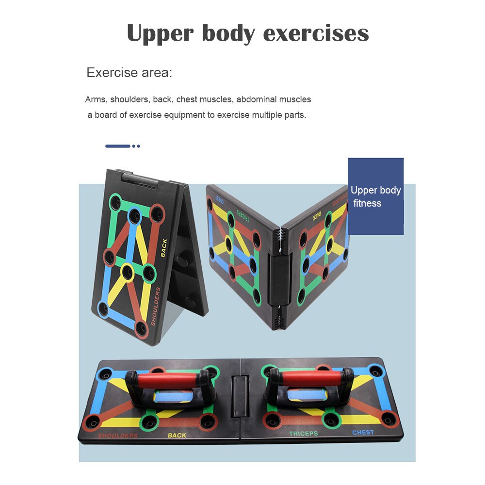 Push-up Rack Board 12 In 1 Body Building Fitness Exercise Tools Men Women Comprehensive Push-up Stands Body Building Equipment