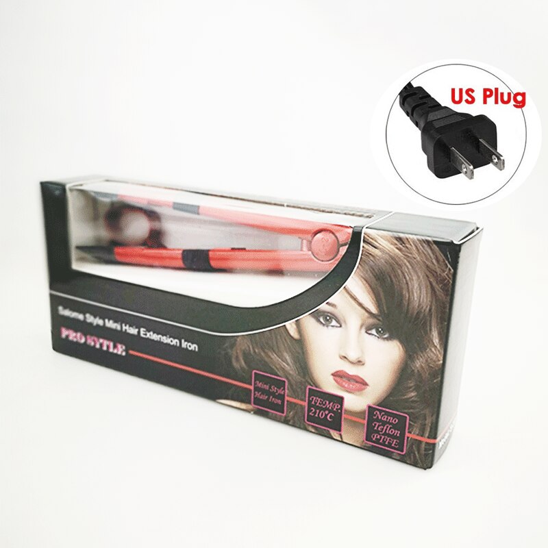 Extensiones de Cabello con calor de hierro, conectores de fusión de cabello, conectores de extensión de cabello de queratina de temperatura Salome: with box US