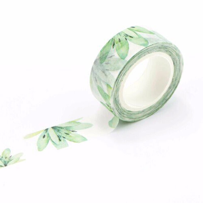 Romantic Floral Paper Washi Tape 15mm*7m Flowers Masking Tapes Decorative Stickers DIY Album Decoration: BG3034