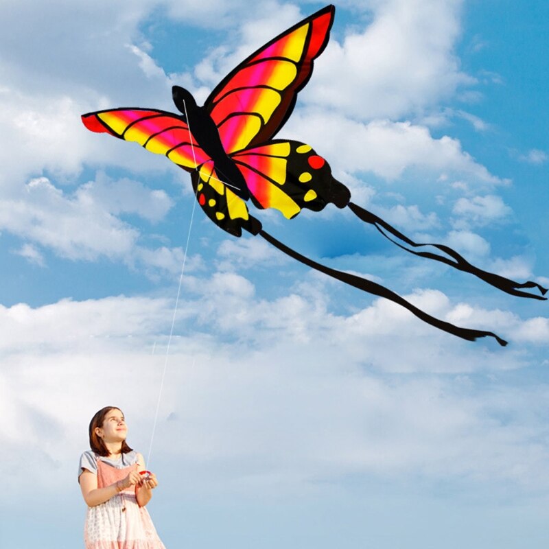 Children Colorful Amazing Butterfly Kites Adults Kids Outdoor Sport Funny Flying Toys Insects Shape Kite 133*70cm