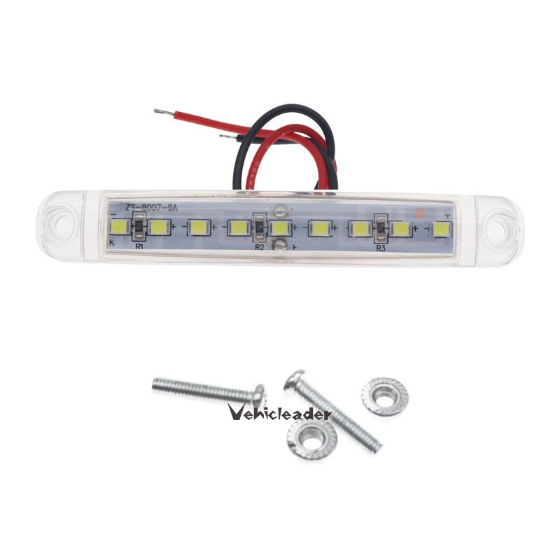 2x Waterproof Trailer Light led 24V 9LED SMD Marker Light Truck Light Side Marker Lights For Trailers Camion Camper