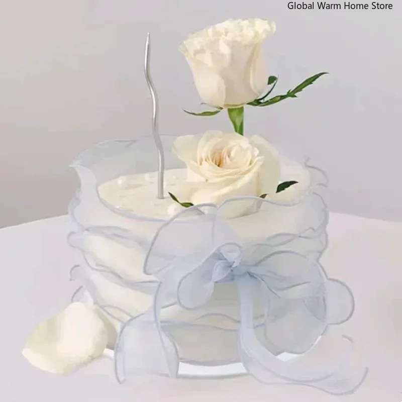 6-inch Simulated Fruit Cream Plastic Cake Model Artificial Birthday Cakes Decoration Props for Photos Dessert Shop Window Sample