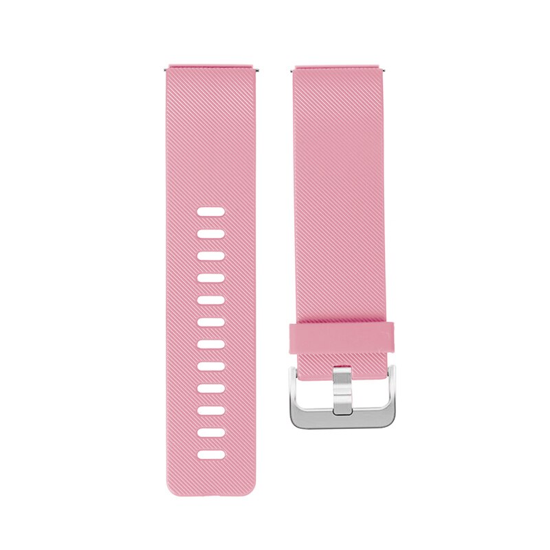 Bracelet en Silicone pour fitbit blaze bracelet de remplacement bracelet bracelet ceinture de poignet Correa smartwatch bracelet de montre en caoutchouc + boucle en métal: rose red / size L