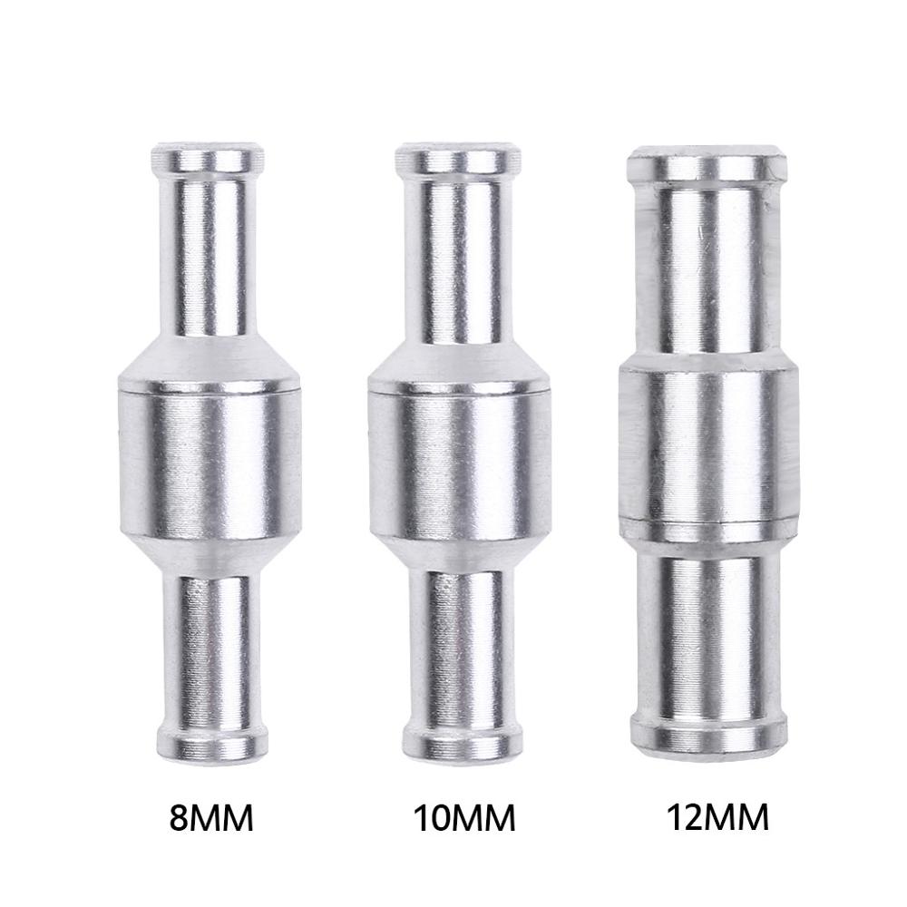 Aluminium Check Valve 8mm/10mm/12mm Brake Servo Booster No Return Inline Check Valve Vacuum Hose One Way For Cars #829