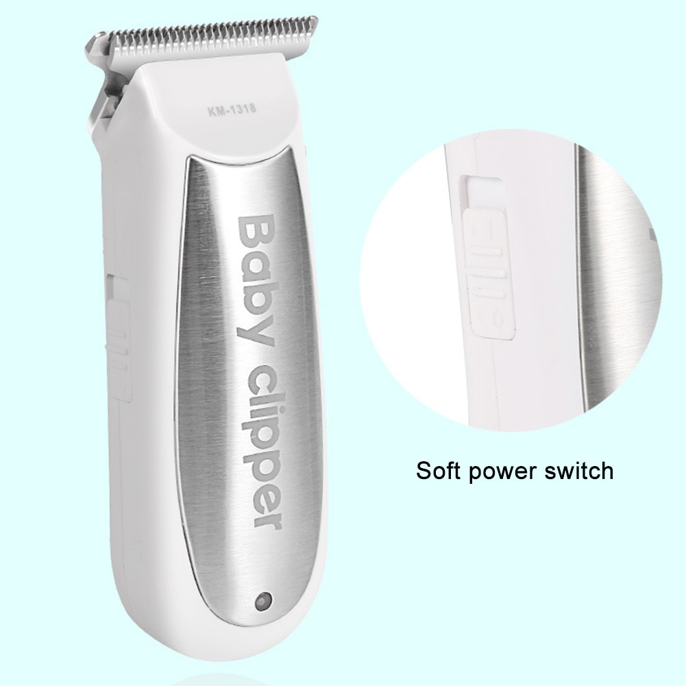 Electric Waterproof Portable Trimmer Low Noise Shaver Silent Cutting Baby Hair Clipper Washable Toddler Haircut Barber Cordless