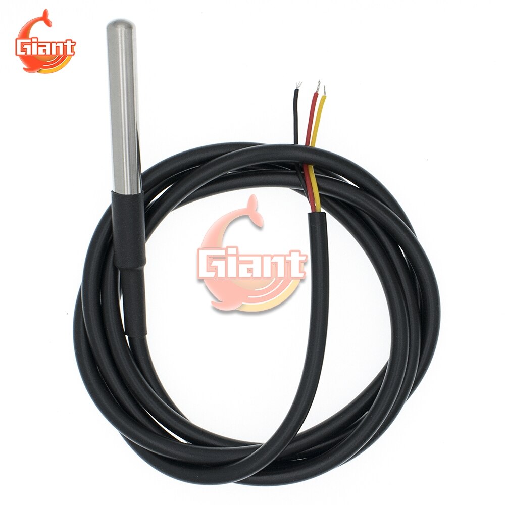 DS18b20 Temperature Probe Temperature Sensor 18B20 For Arduino Thermal Cable DS1820 Stainless Steel Package Waterproof 3 Meter