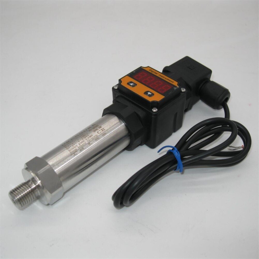 0-10bar, 12-36VDC, G1/4, 0-10V output, 0.5%,Digital Display Water Gas Pressure Transmitter Pressure Transducer Sensor