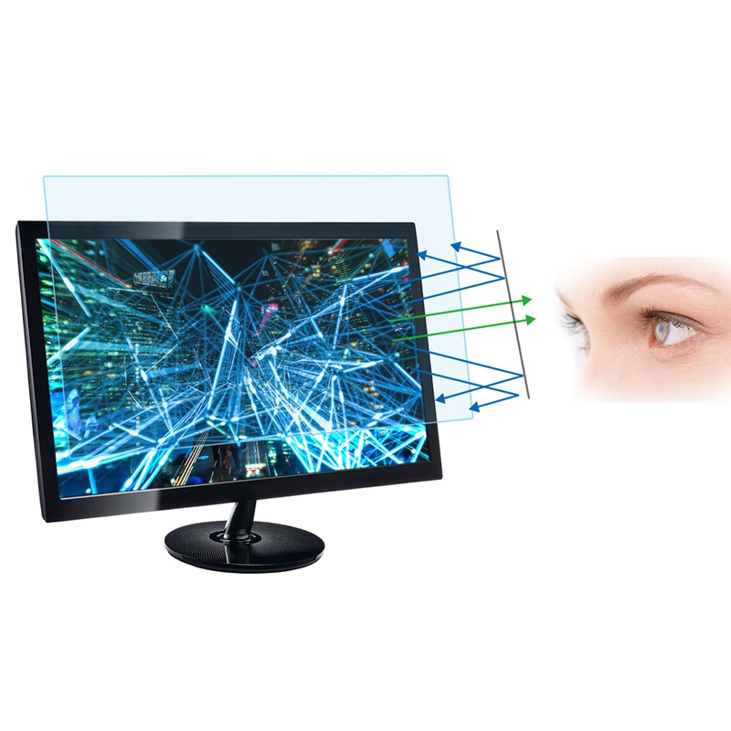 Filtro de pantalla Anti luz azul para Monitor de escritorio de pantalla ancha de 21,5 pulgadas (505x320Mm), bloquea una luz azul dañina excesiva, Reduce