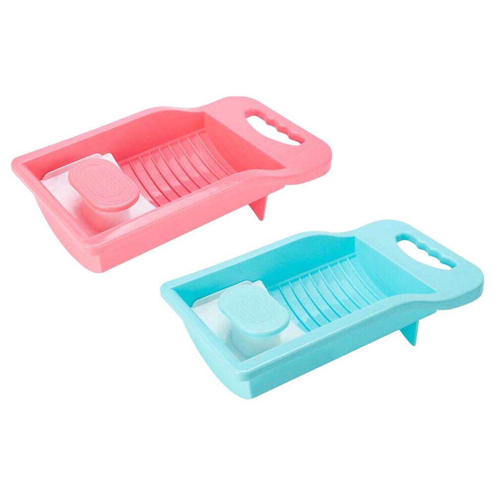 2pcs Hand-washed Washboard Unique Handle Washboard Clothes Washing Tool: Default Title