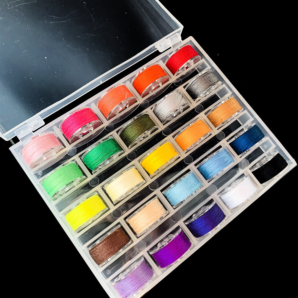 25 Color Handmade DIY Gold and Silver Wire Embroidery Thread Hand-woven Thread Box Color Embroidery Thread Home Sewing Thread