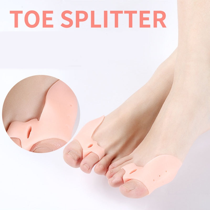 Silicone gel bunion splint big toe separator Overlapping spreader feet care corrector aligns health hallux valgus MR038