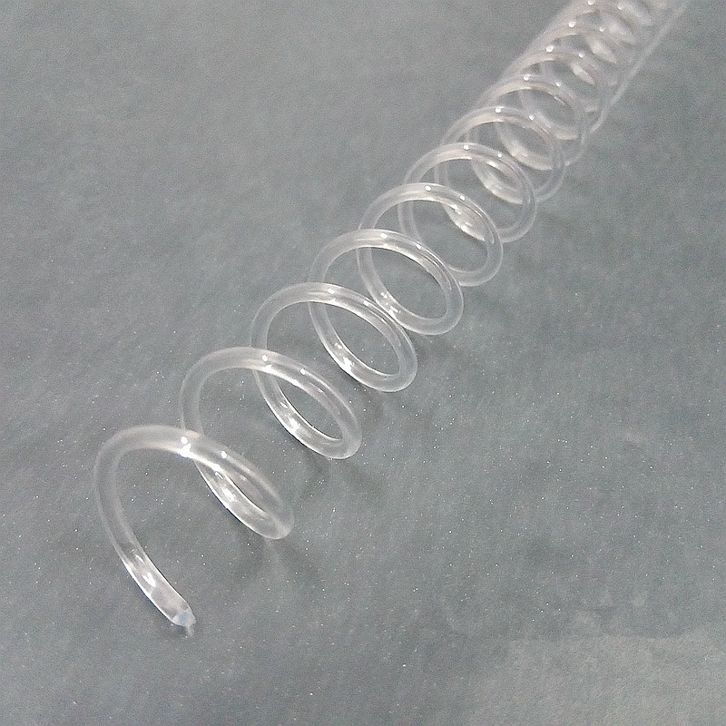 Anneau de reliure en plastique Transparent 4:1, anneau de reliure à feuille lâche, anneaux de reliure à bobine unique, ressort en caoutchouc spirale, A4 48 trous, 1 pièce