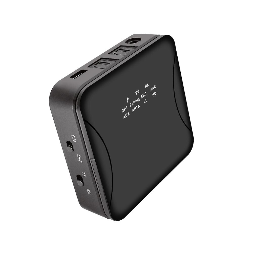 Aixxco Bluetooth Zender Audio Receiver Stereo Bluetooth 5.0 2-In-1 Zender Ontvanger