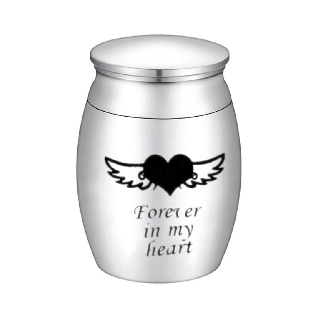Pet Cremation Urns Lettering Engraving Stainless Steel Ash Memorial Container Dog Cat Resting Place Storage Holder Pet Urn ZA26: color9